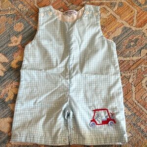 Sweet Dreams Blue Gingham Romper